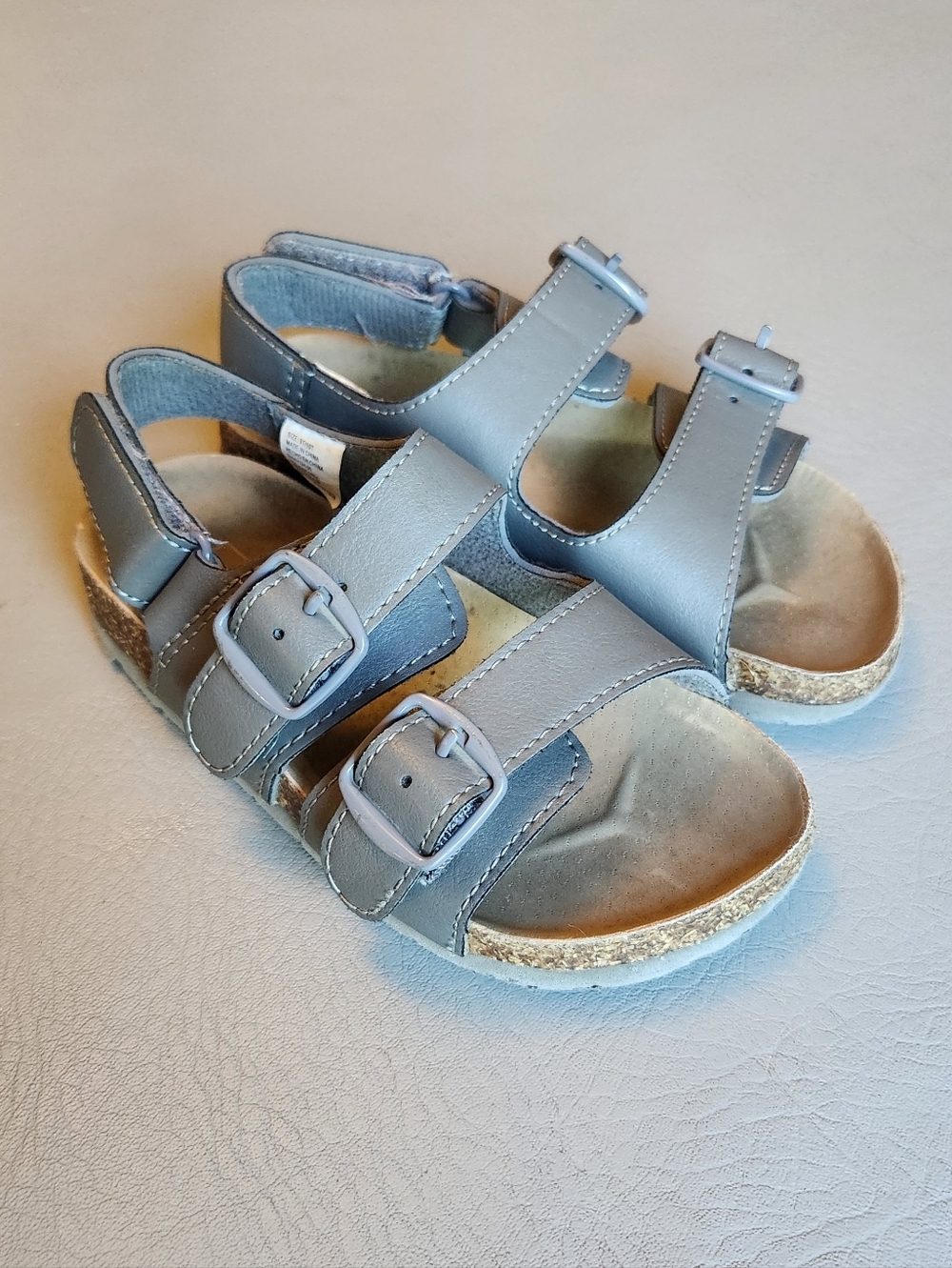 BabyGap Toddler Grey Leather Sandal Size 9/10
